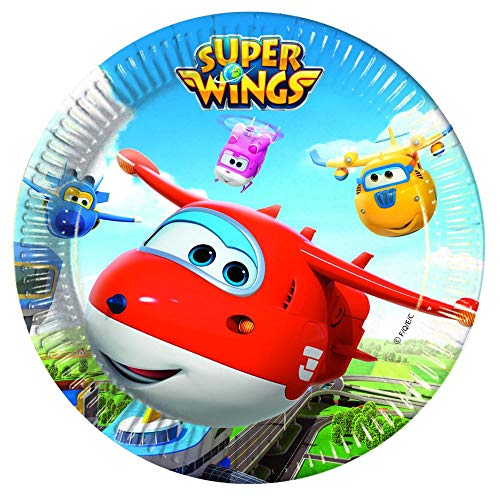 Preisvergleich Produktbild 8 Stück Super Wings Partyteller