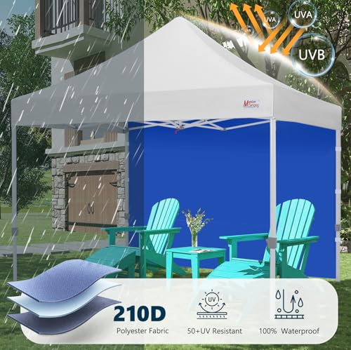 Image of MASTERCANOPY 8x8 Pop Up Canopy Sidewall Only 1-Pack Blue