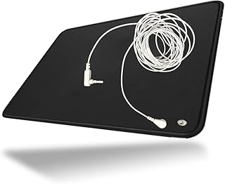 Grounding Mat for Working, Grounding Mouse Mat Reduce Stress, Grounding Mouse Pad for Health and Better Sleep 9.8”*11.8”
