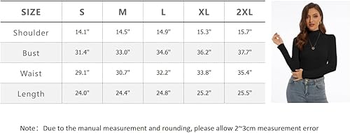 Miniatura 6 de Mock Turtle Neck Long Sleeve Pullover High Neck Undershirt Slim Fit Basic Casual Tee Tops