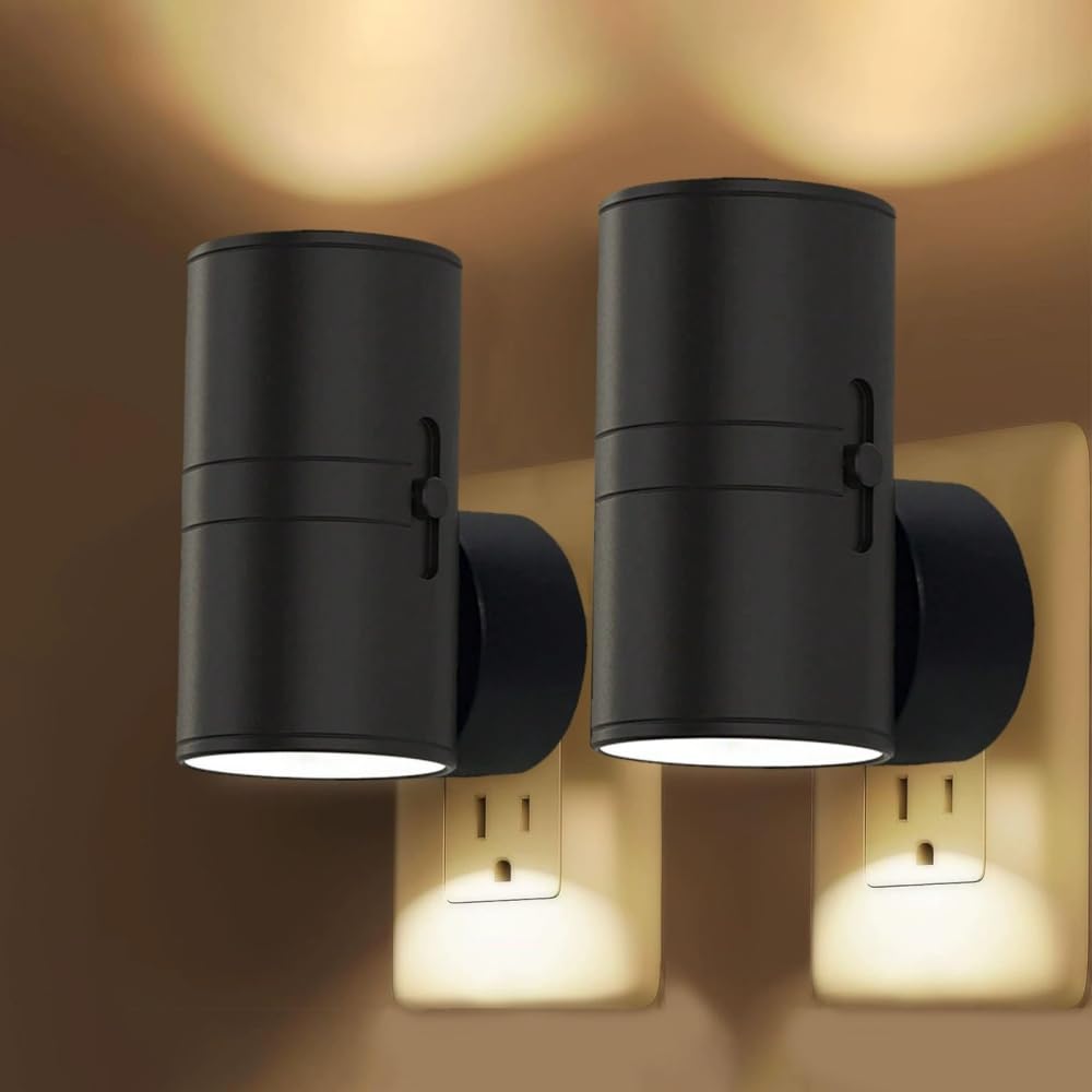 Lumora - Lampe murale LED haut de gamme Veilleuse Prise Electrique avec détecteur de mouvement, intensité variable, pour intérieur, couloir, chambre, escalier
