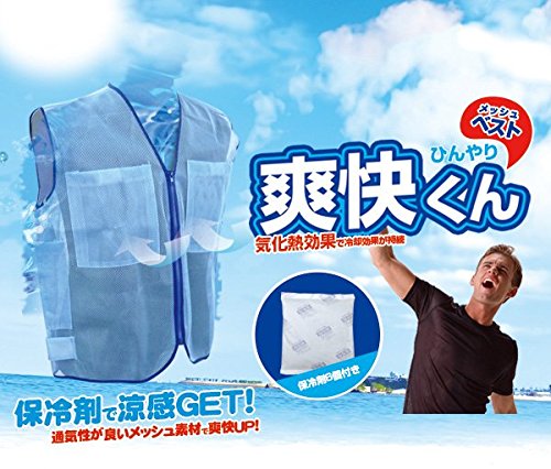 Amazon.co.jp: [ブレイン] 爽快くん メッシュベスト (BR-536