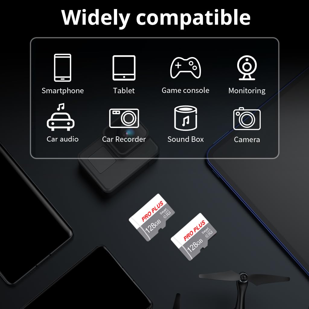 Speicherkarte 128GB UHS-I C10 A1 TF Card with Adapter