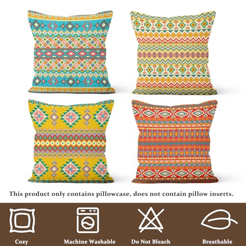 Yanutan Colorful Bohemian Throw Pillow Covers thumb #5