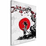 Feeby Wandbild 1 Teilig 40x60 cm Saiyan Under The Sun Leinwand Bild Leinwandbilder Bilder Wandbilder Kunstdruck DDJVigo Anime Grau