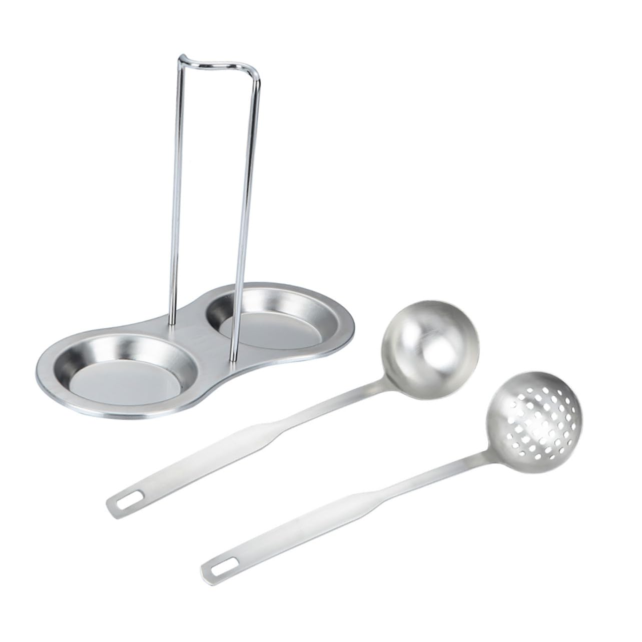Suppenkelle aus Edelstahl, 1 Satz, Silber, für Hot Pot
