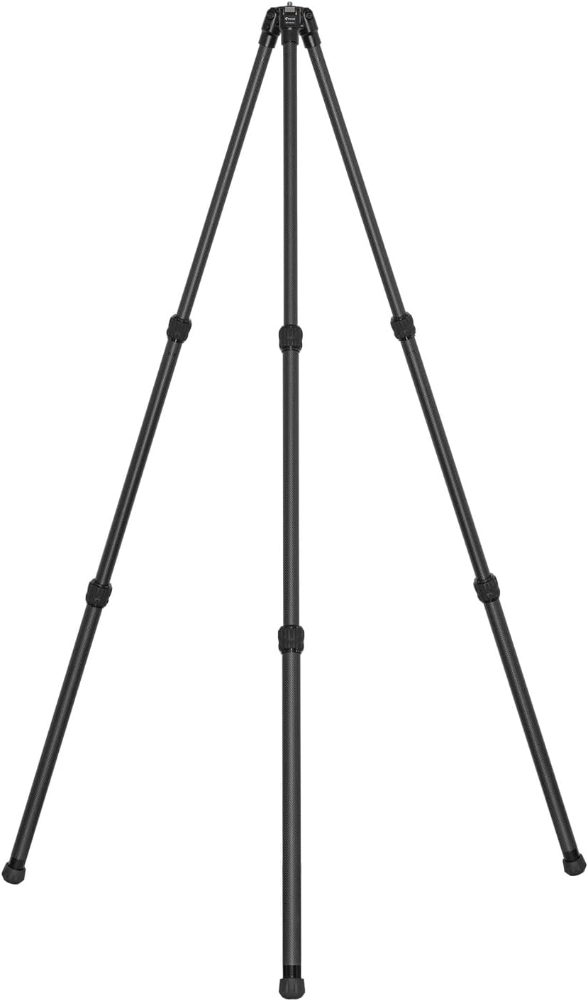 FANAUE Carbon Fiber Tripod with 3/8" Mounting Stud, 3 Angle Stop Positions - Ultra Stable Professional Camera Tripod,Lightweight Tripod for Hunting, Shooting, Photography, Quick Deployment, Durable - Image 7