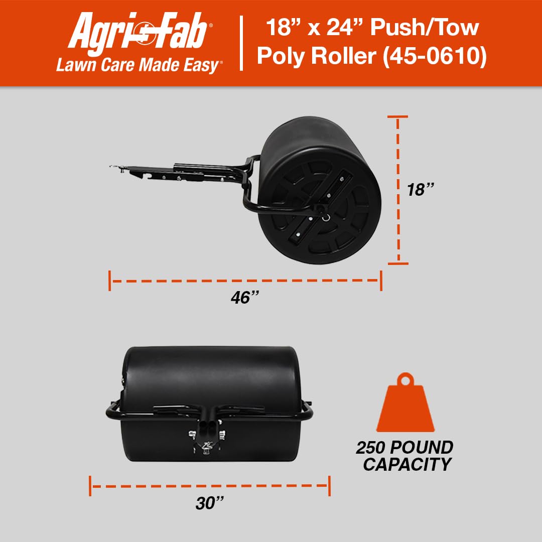 Agri-Fab 45,7 x 61 cm Poly-Schieberolle/Abschleppen hinter Rasenwalze