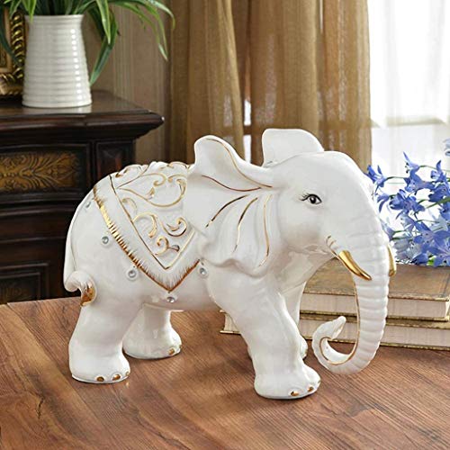 Cadeau de statue d'éléphant Feng Shui, figurine de richesse pour pendaison de crémaillère