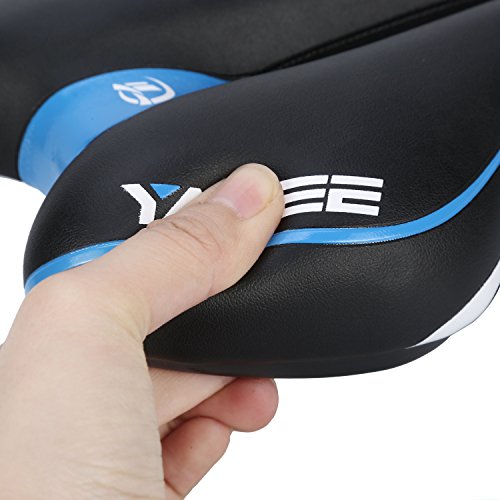 Asvert Selle de Vélo, Selle Vélo Confortable, Selle Vélo Route, Selle VTT Gel, Selle Vélo Gel Anti-Choc Siège Réglable Antidérapant VTT Route, Siège de Vélo pour Bicyclett/VTT/Vélo de Route, Bleu