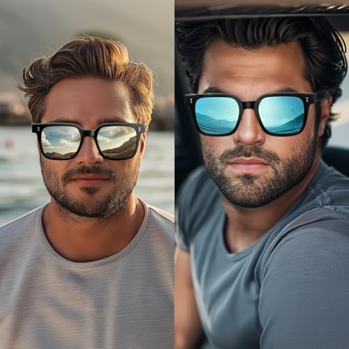Image of SKYOAK Premium 158MM Large Polarized Sunglasses for Men Women, 2 Pack XXL TR Frame Trendy Sun Glasses Outdoor with UV400