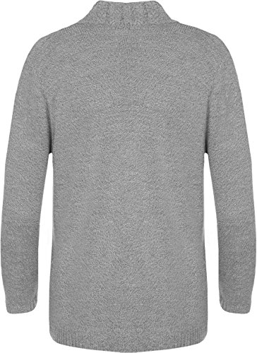 Image of WearAll Plus Size Womens Button Long Sleeve Pocket Top Ladies Knitted Cardigan - 4-22