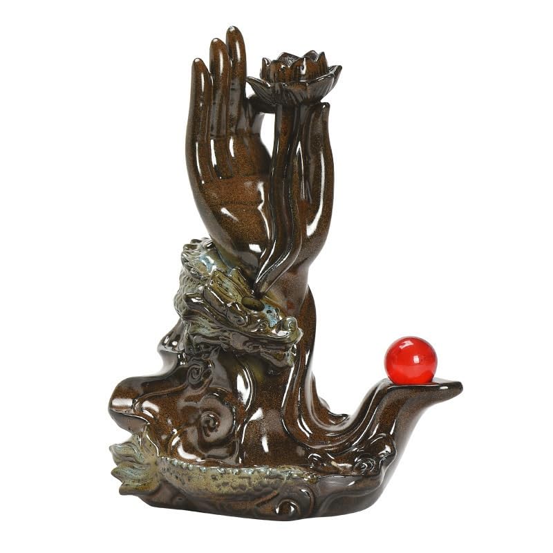 Brûleur d'encens à reflux TUSUOD en bois de santal pour relaxation zen