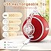 PANRIO Interactive Cat Toys for Indoor Cats,3 Modes Electric Moving Cat Ball with Feather Tail,800MAH Large Capacity & Low Noise,Automatic Kitten Toys for Bored Indoor Adult Cats