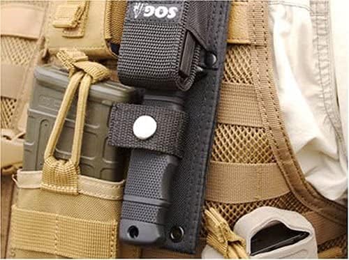 Miniatura 7 de SOG Cuchillos de hoja fija con vaina cuchillo táctico SEAL Pup, cuchillo de supervivencia y cuchillo de caza con hoja de 4.75 pulgadas y funda de