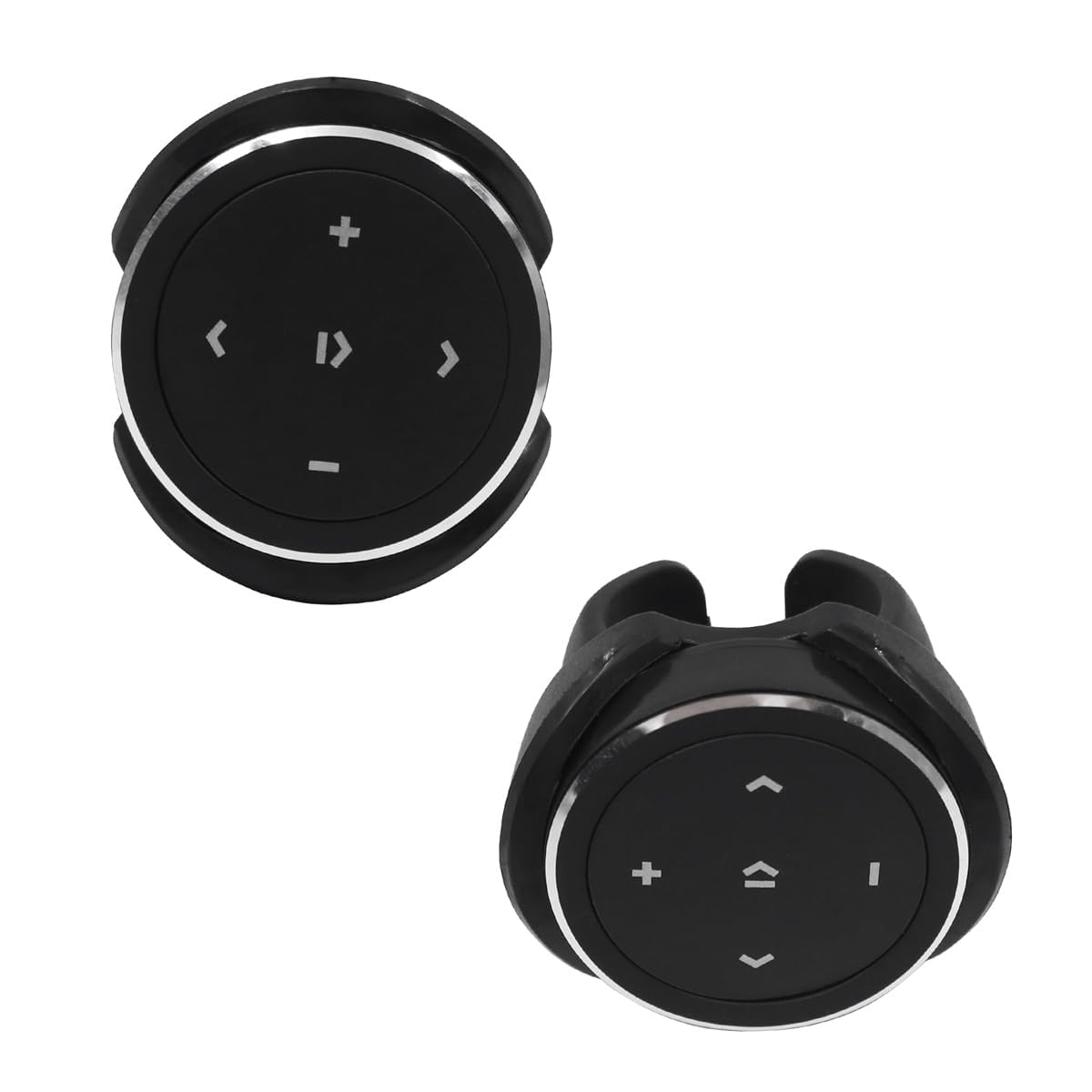 POFET Telecomando al volante Telecomando Bluetooth Bluetooth 4.0 Otturatore Controllo remoto della riproduzione musicale Supporto per assistenti vocali Compatibile con iOS e Android
