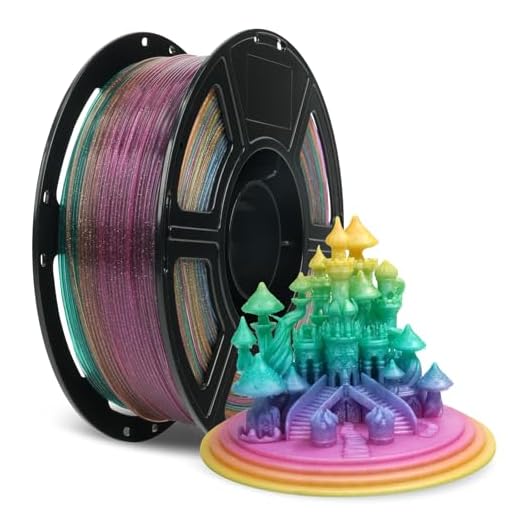 FLASHFORGE Rapid PLA Filament 1.75mm Chameleon Rainbow Candy, Max 500mm/s High Speed Printing,3D Printer Filament 1kg (2.2lbs) Spool, Enjoy Exceptional Print Quality