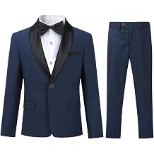 طقم بدلات Boyland للأولاد، طقم بدلات وبنطلونات وقصّة Slim Fit من قطعتين، لحفلات التخرج