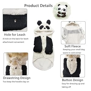   FLAdorepet-Halloween-Large-Dog-Panda-Costume-Outfits-Winter-Warm-Pet-Jacket-Coat-Funny-Clothes-for-Medium-Large-Dog-Labrador-Husky-Beagle-30Fit82-95lb-Panda