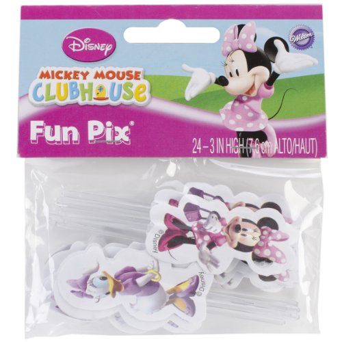 Wilton Minnie Mouse/Daisy Duck Cupcake Fun Pix, 24 Count