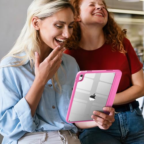 Image of Wenlaty Compatible with iPad (A16) 11th Generation Case 11 Inch 2025, for iPad 10th Generation Case 10.9 Inch 2022 with Pencil Holder, Trifold Stand Protective Cover, Auto Wake /Sleep, Peach