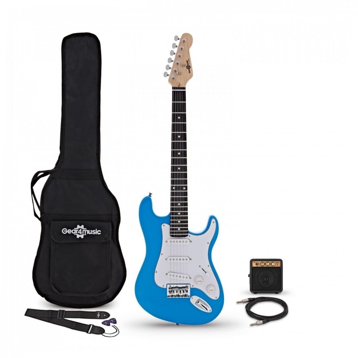 3/4 chitarra elettrica LA MiniPacchetto con Amplificatore Blue