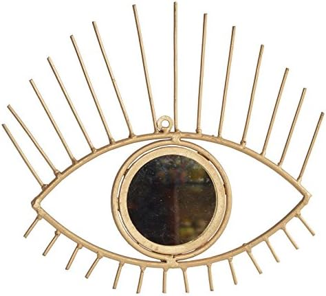 Iron Eye with Mirror for Wall Décor Home Protection Wall Hanging for Home Decor