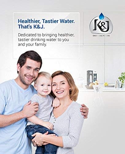 K&J Replacement Samsung Compatible Refrigerator Water Filter for DA2900020B, RF263BEAESR, and RF28HMEDBSR - Samsung HAF-CIN/EXP and 46-9101 Refrigerator Water Filter, NSF 42 Certified (1-Pack)