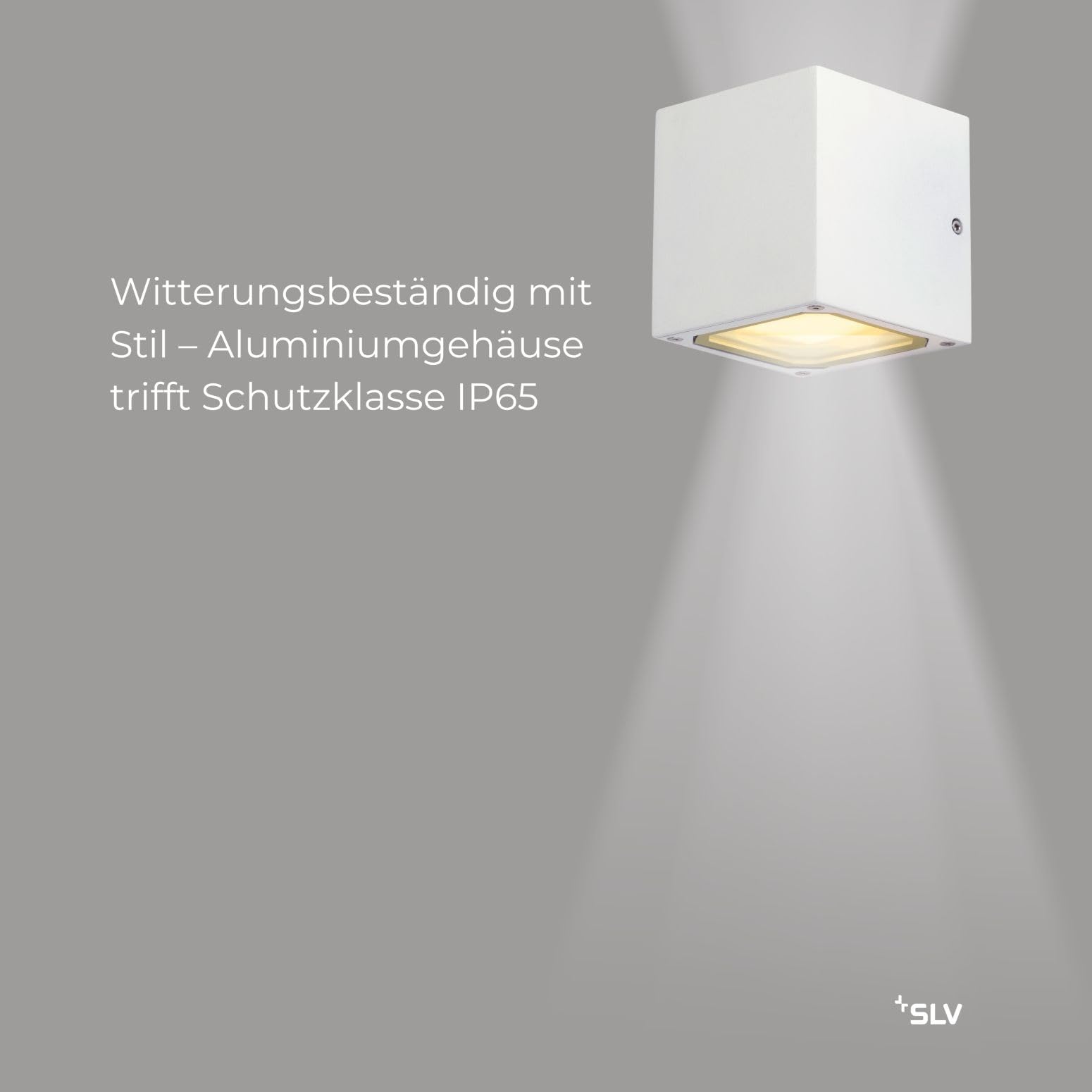 SLV SITRA CUBE Wandleuchte, weiss, 2xGX53, max. 2x9W