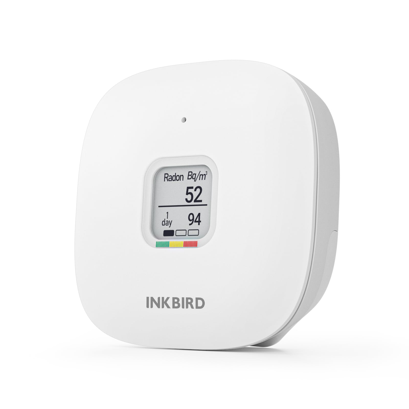 Inkbird Rilevatore di Radon Digitale con Display LCD, RD-3 Monitoraggio di Radon Gas in Tempo Reale,Funzioni di allarme,Misuratore di Radon Portatile per Ambienti Interno/Esterno