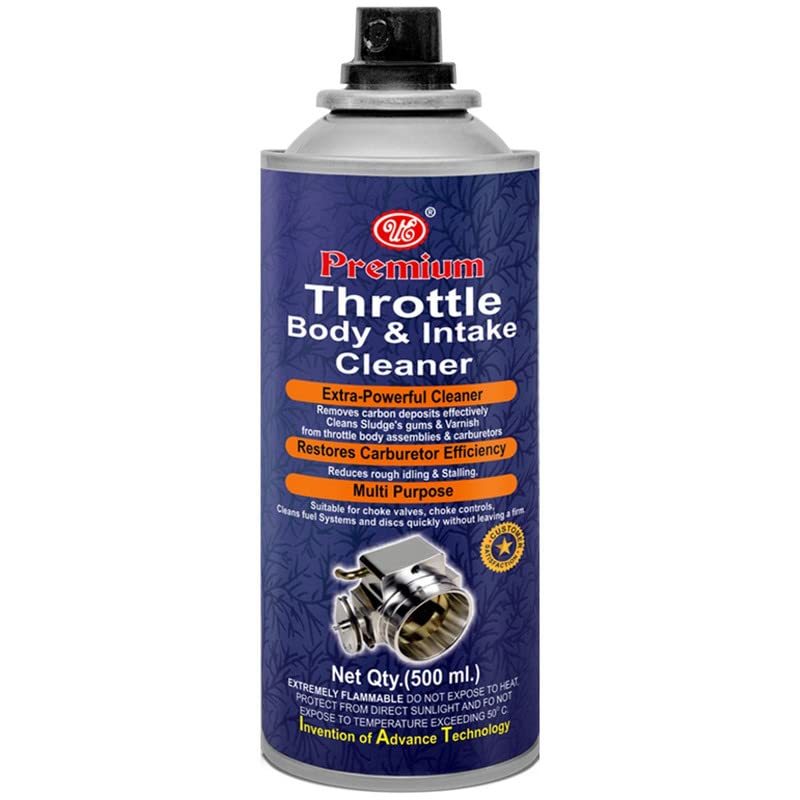 UE Autotech Premium Throttle Body Cleaner - Carburetor Cleaner Air Intake and Carburetor Choke Fuel Oil - Improves Fuel Efficiency Deposit Spray Cleaner, 150 ml
