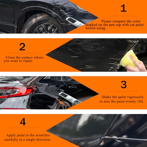 Image of Car Touch Up Paint(R-569M Radiant Red Metallic) for Honda OEM Color Match | Car Scratch Remover Pen 2-in-1, Automotive Scratch Repair Kit, Quick & Easy Solution to Repair