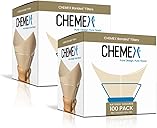 Chemex Bonded Filter - Natural Square - 100 Count (Pack of 2) - Exclusive Packaging