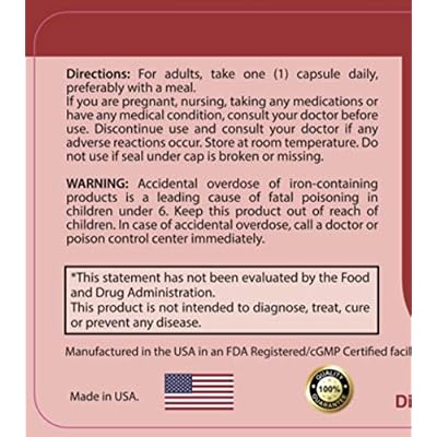 Liposomal Iron Supplements by Siba Pharm | Ferrosom Dietry Iron Vitamins Supplement | Rich in Vitamin C, B12, Folic Acid| Non GMO, Vegan, Premium Quality| Helps New Blood Cell Production | 30 Capsules