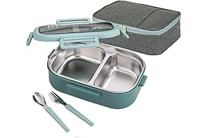 Lille Home 28oz Stainless Steel Leakproof Lunch Box
