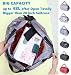 GIMIRO Multifunktionale Faltbare Tasche Reise Duffel Rucksack Handtasche Schultertasche Große Kapazität Einkaufstaschen Sport Fitness Taschen (Navy Blue Cartoon)