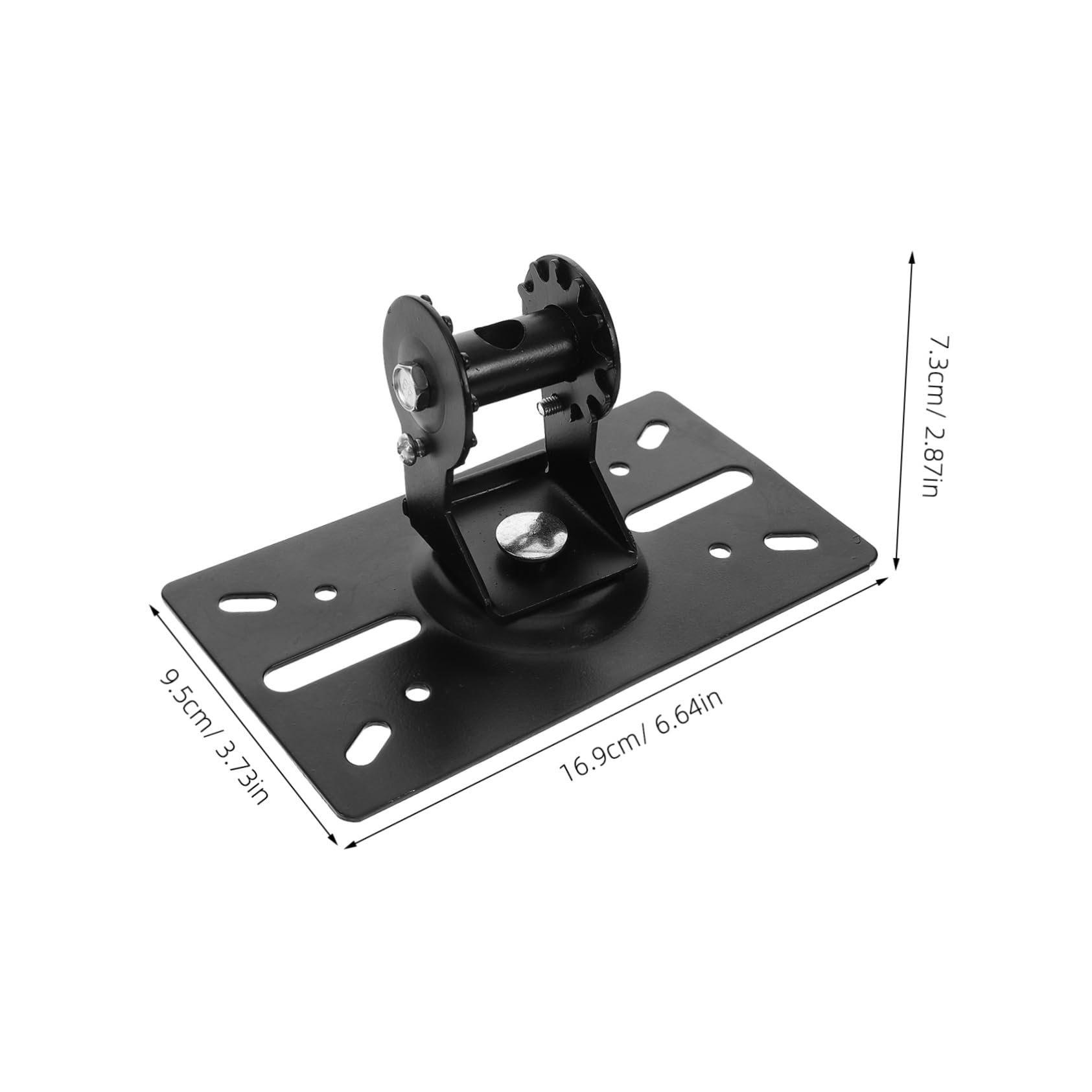KALLORY Wall Mount Speaker Bracket Heavy Duty Audio Speaker Holder with Screw Rod Bottom Plate for Secure and Stable Mounting Compatible with Various Theater Speakers