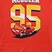 Disney Cars Lightning McQueen Boys Jersey Mesh Shirt for Toddler to Big Kids Red