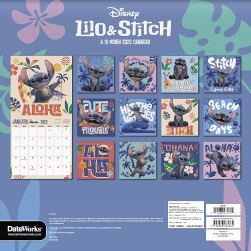 2026 Lilo and Stitch Live Action Wall Calendar - image 4