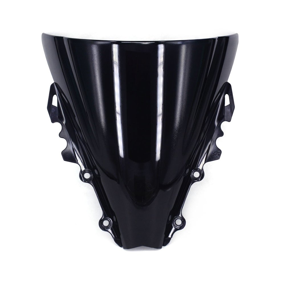 JFG RACING Black Windshield Windscreen Screen ABS Shield for YZF R6 YZF-R6 2006-2007