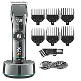 EOYLMIRL Mens Hair Clippers Professional Motor Speed Adjust Trimmer for Men Cordless Electric Beard Clipper Rechargeable Cutter Machine