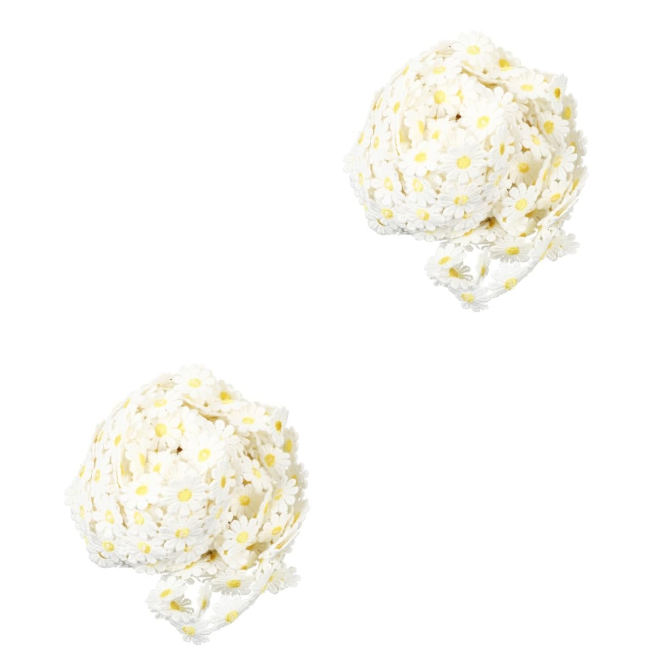 Tofficu 2pezzi Yards Di Nastro Pizzo Ricamato Per Decorazioni Fai Da Te Applique Per Matrimonio Progetti Di Cucito e Artigianato Strisce Di Pizzo Elegante