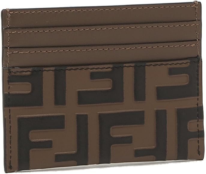 FENDI フェンディ カードケース 定期入れダイヤモンド ブラウン FENDI フェンディ カードケース 定期入れダイヤモンド ブラウン