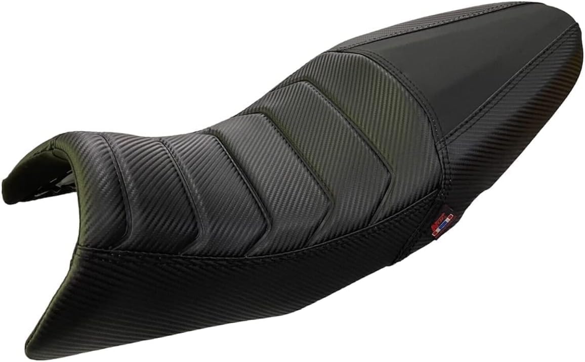 Generic Seat Flat Red Stitch Compatible Fit For KAWASAKI BR125 Z125 PRO 2017-2023 Black Stitch Complete