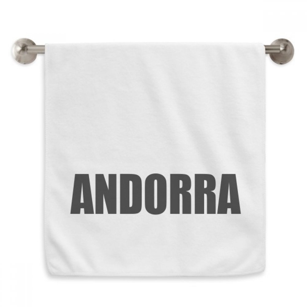 Serviettes débarbouillettes Andorra motif noir diadème haute absorption 13x29 inch