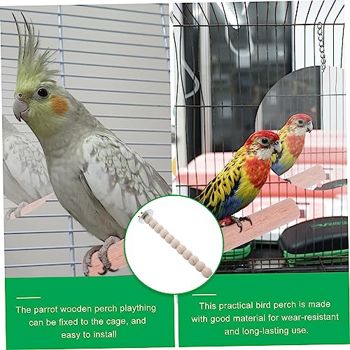 Wooden Playset Bird Toy Birds Toys Bird Perch Wooden Toys Bird Perches For Cockatiels Bird Standing Rod Parakeet Perch Xuan Feng Long Tail Parrot Wooden Perches For Birdcage #TOP14