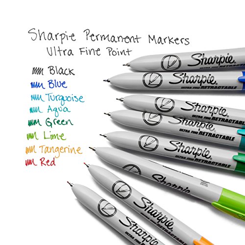 Sharpie Retractable Permanent Markers, Ultra Fine Point, 8 Count - image 4