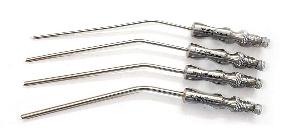 FusionKraft Frazier Suction Tips (Set of 4 - #1 to #4), Angled Tips, With Finger Cut-Off, 8" (B08TMT9FD7) Amazon Price History, Amazon Price Tracker