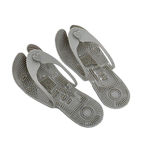 CONMING Tongs Amovibles de Massage, Tongs détachables détachables d'été de Bascule pour Les Sandales de Salle de Bains de Voyage de Plage pour des Hommes ou des Femmes (M(38-40), Gray)