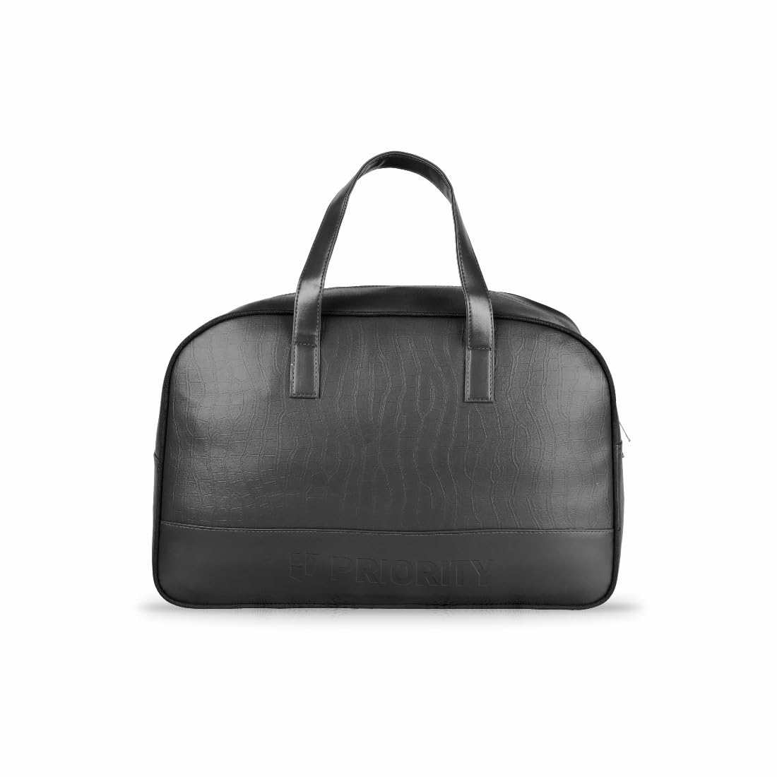 priority Cult 001 Duffle Bag for Travel | Stylish Faux Leather | Lightweight and Comfortable for Travelling | Suitable for Men's and Women's One Size Black-picture-24